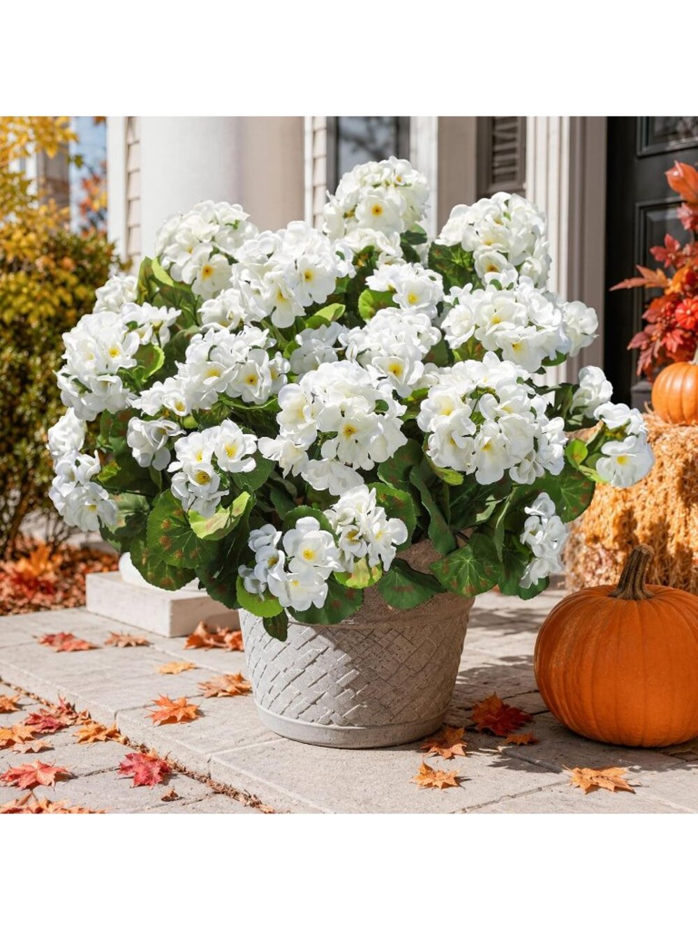 New Artificial Geranium Fake Flowers for Outdoors Decoration - Picture 2 of 6